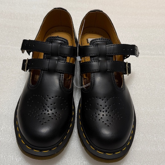 Dr. Martens 8065 II Mary Jane Black Leather Shoes 9 NWT - Picture 6 of 12